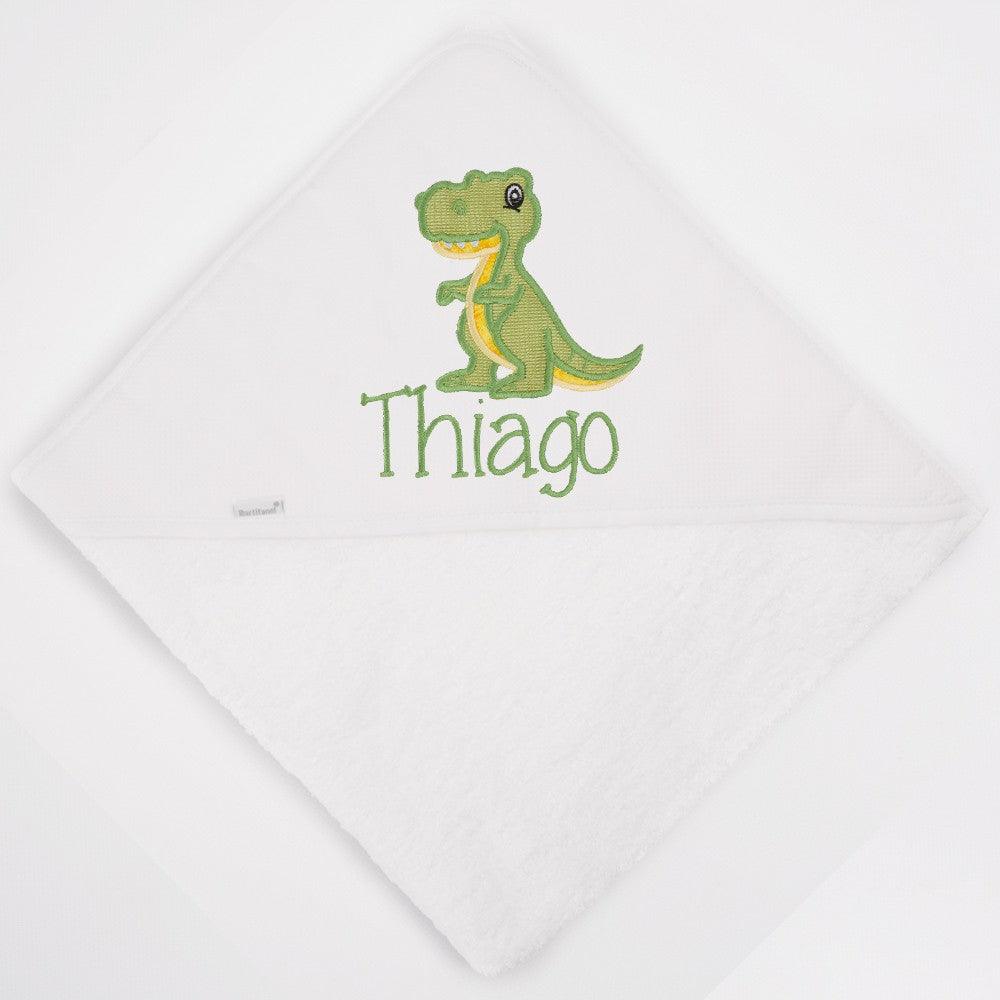 Capa de Baño Bebé Personalizada Dino T Rex Nanetes - Nanetes #