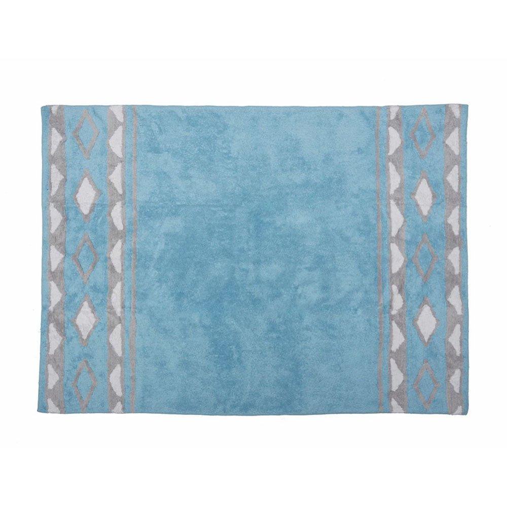 Alfombra Dormitorio Infantil Algodón Indiana Azul - Nanetes #