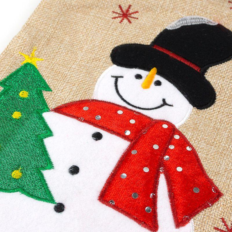 Calcetín Navidad Personalizado Premium Mi Pipo Yute Muneco de Nieve - Nanetes #