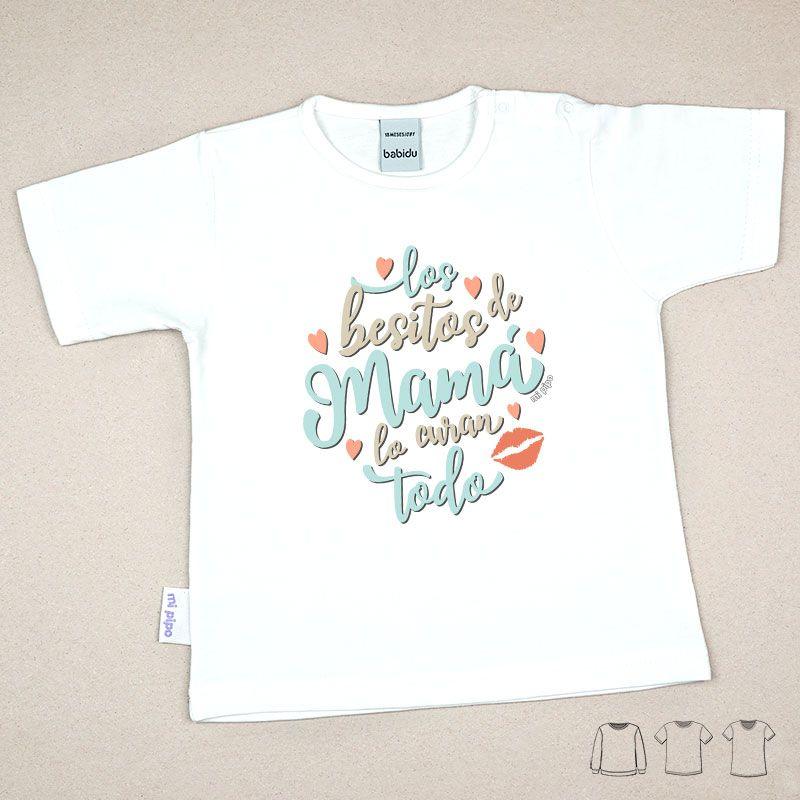 Camiseta Infantil Los besitos de mama Mi Pipo - Nanetes #