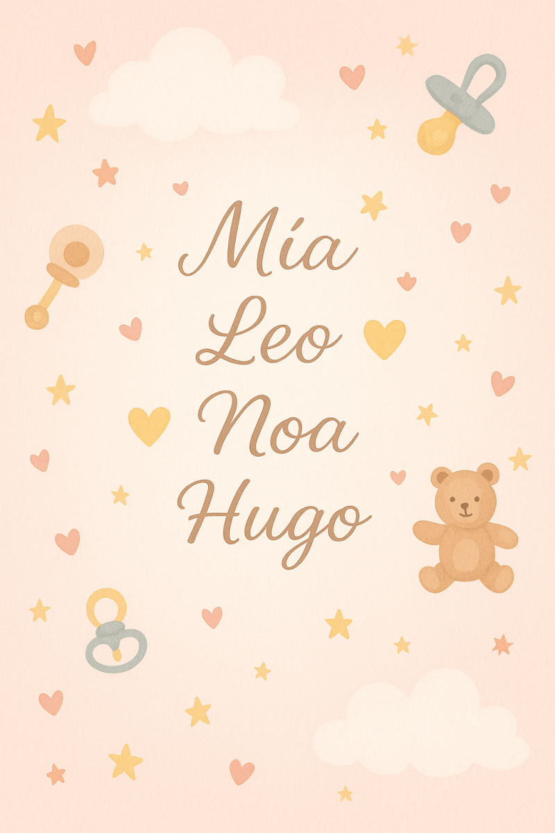 Nombres de bebé en tendencia 2025: clásicos, cortos y con significados bonitos - Nanetes