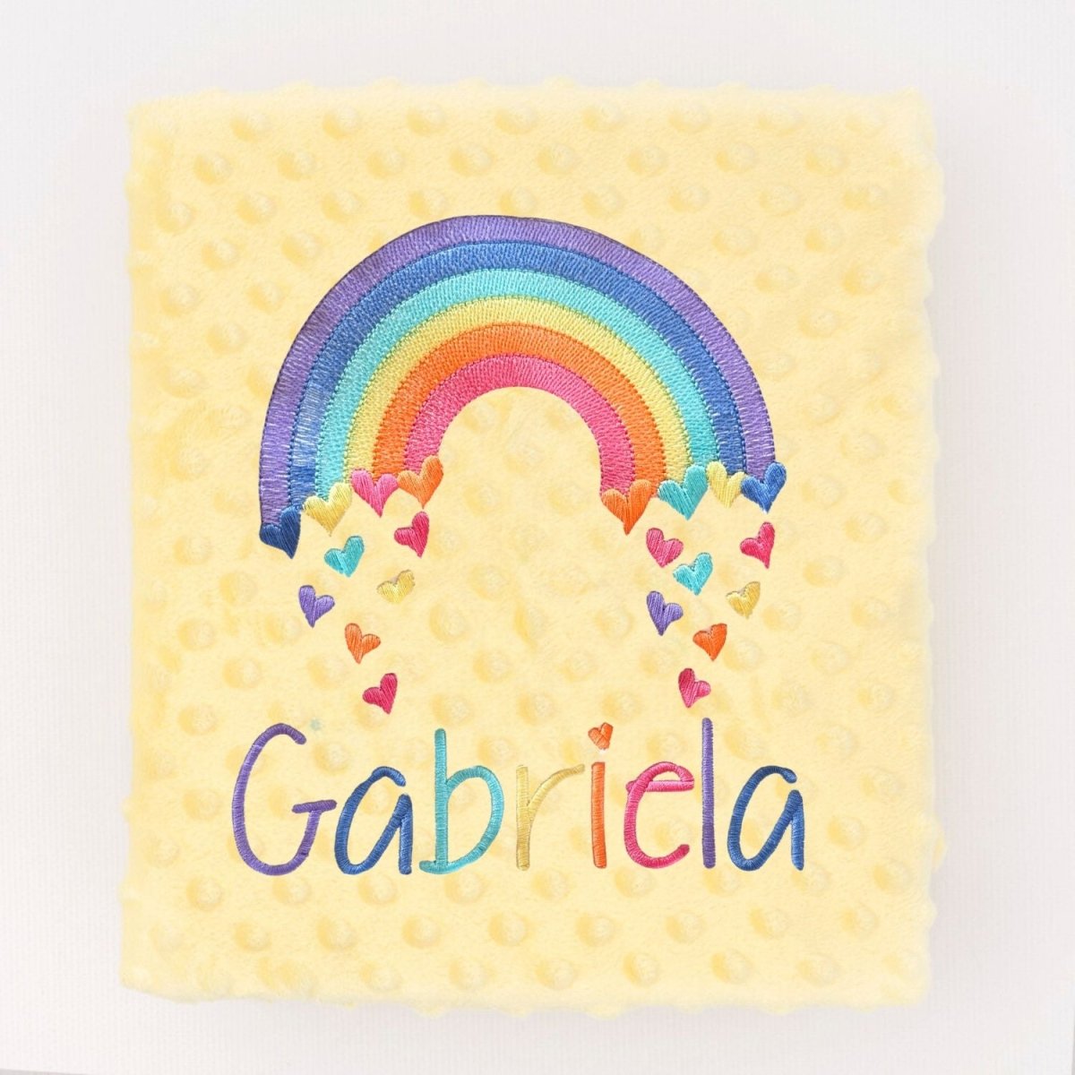 Manta Bebé arco iris Corazones Nanetes - Nanetes