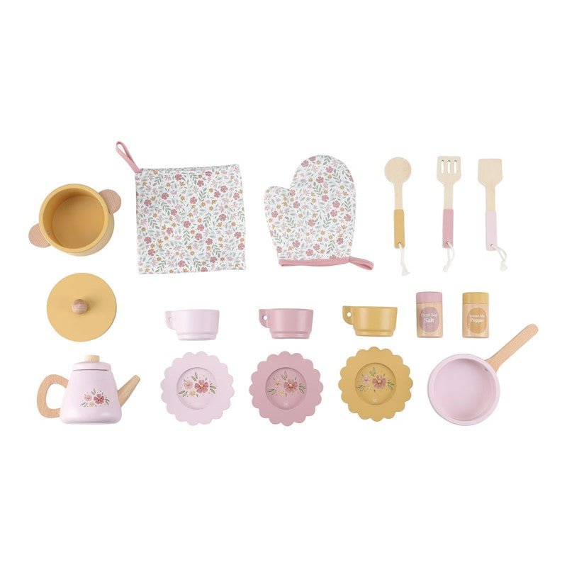 Cocinita Infantil Madera Rosa Little Duch - Nanetes