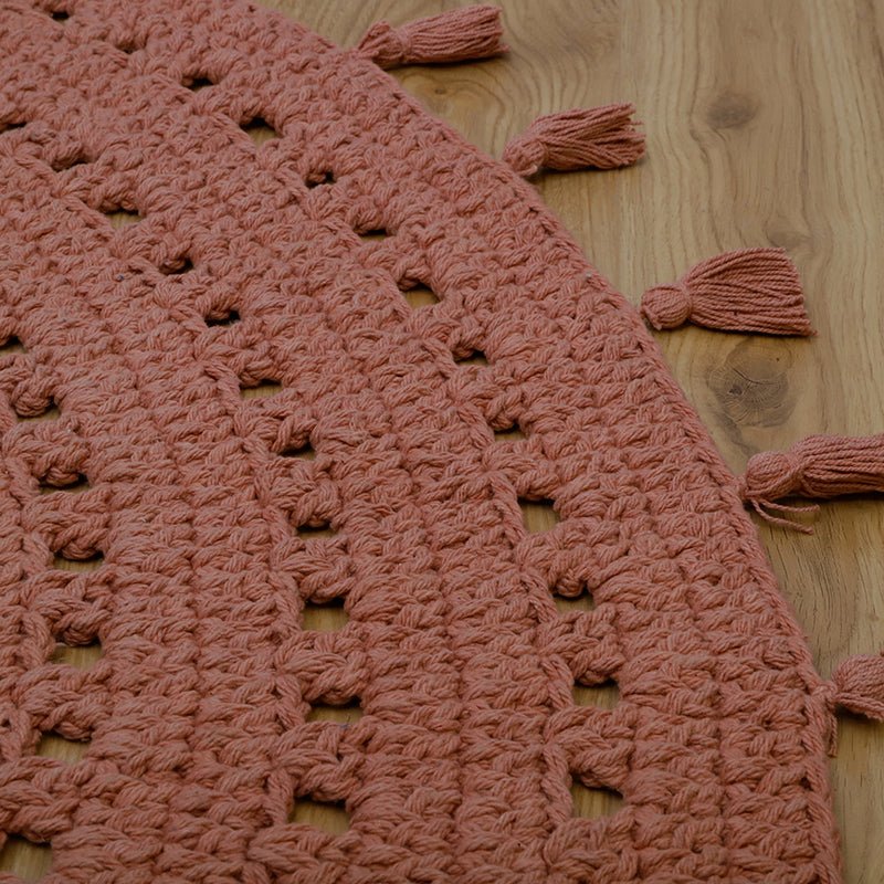 Alfombra Algodón Crochet Nila maquillaje - Nanetes