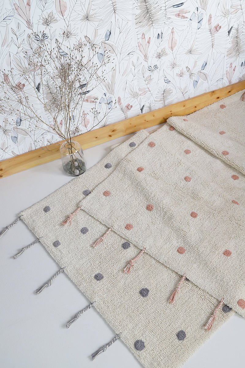 Alfombra Algodón Lavable Nümi gris - Nanetes