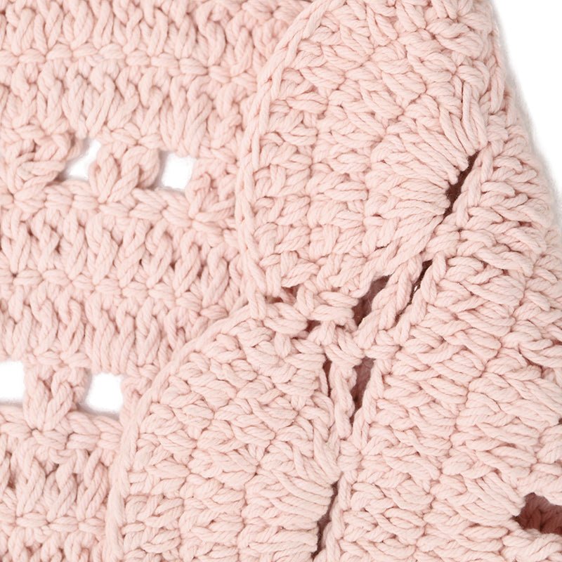 Alfombra Algodón Crochet Alma Nude - Nanetes