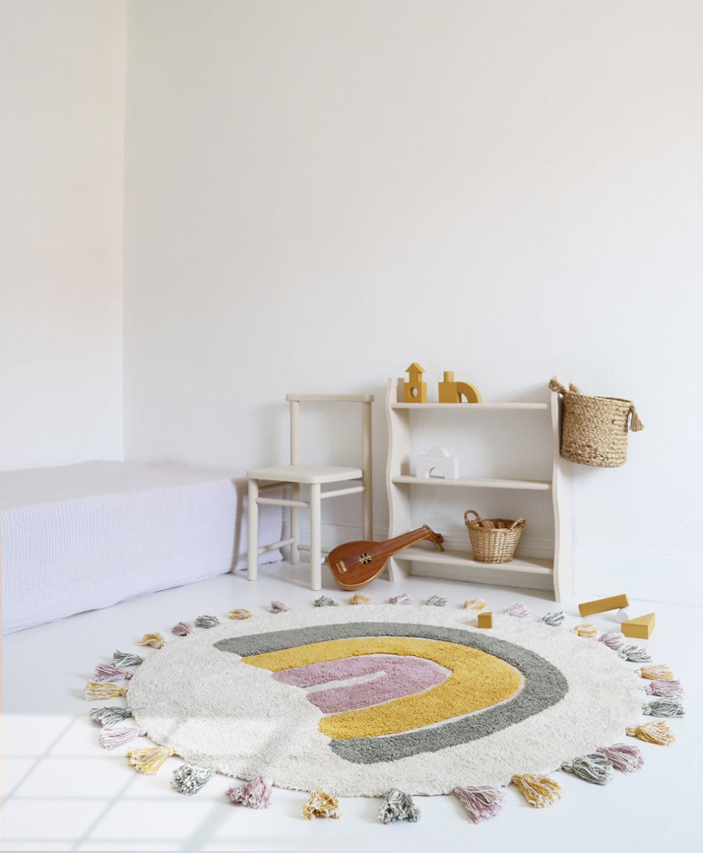 Alfombra Algodón Lavable Rainbow Moss - Nanetes