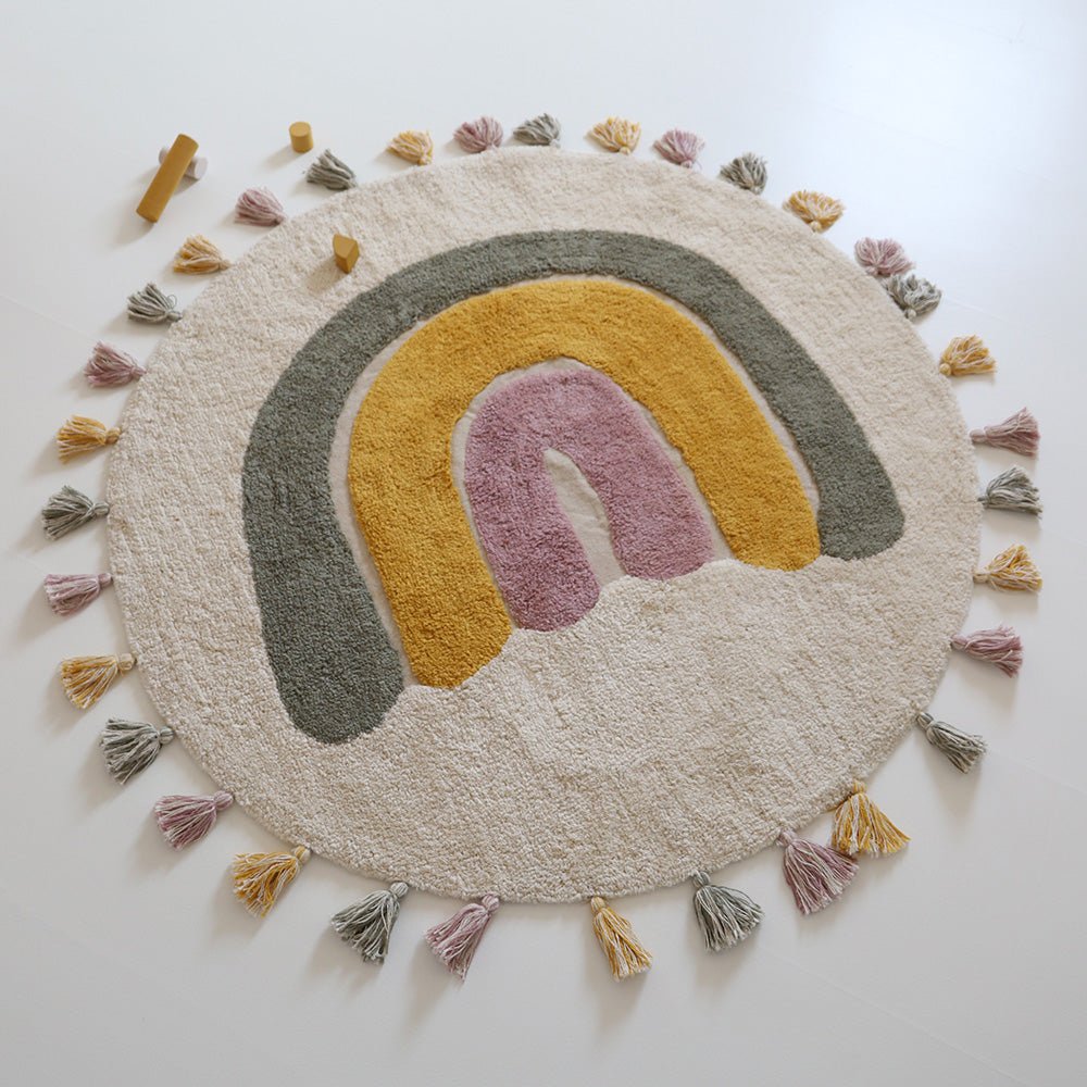 Alfombra Algodón Lavable Rainbow Moss - Nanetes