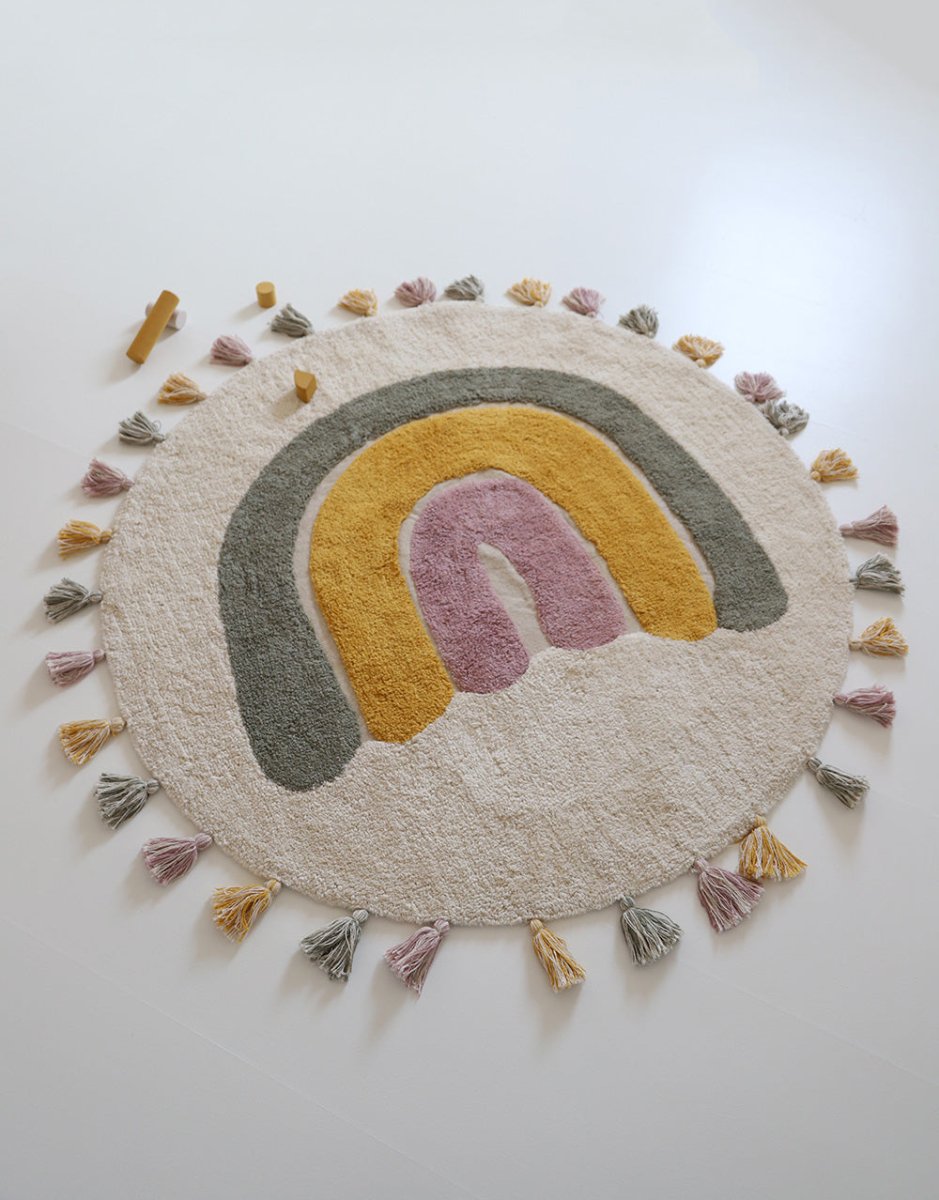 Alfombra Algodón Lavable Rainbow Moss - Nanetes