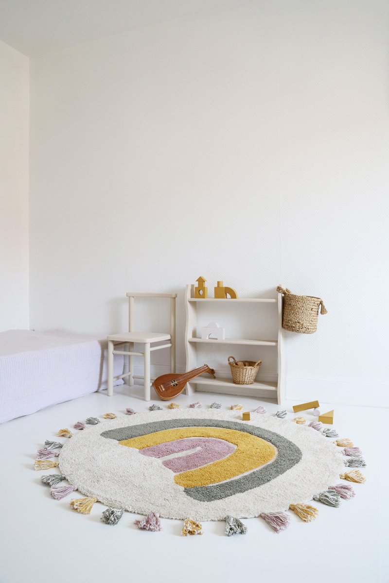 Alfombra Algodón Lavable Rainbow Moss - Nanetes