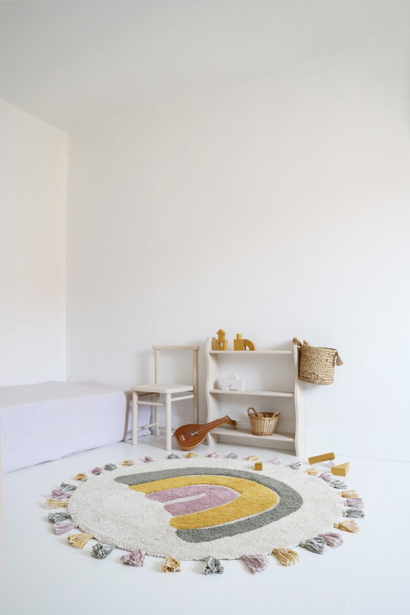 Alfombra Algodón Lavable Rainbow Moss - Nanetes