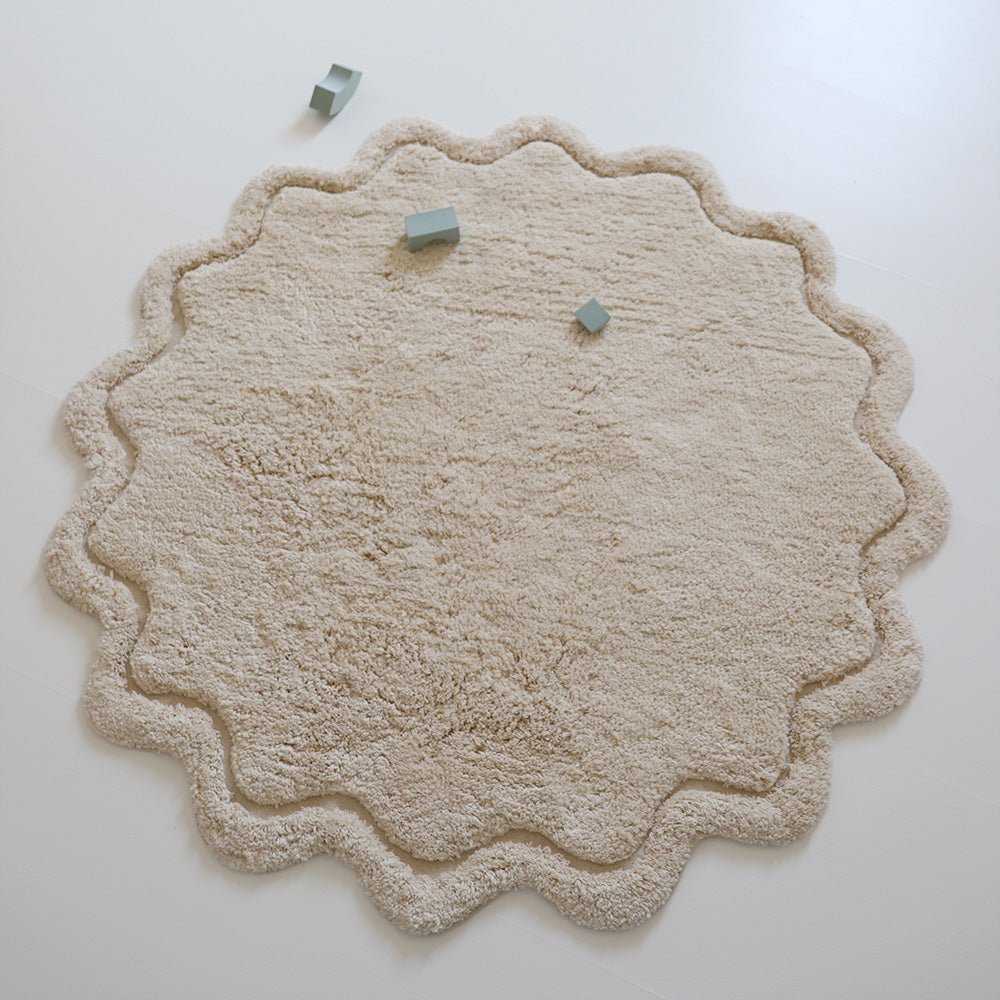 Alfombra Algodón Lavable Sweet April Ecru - Nanetes