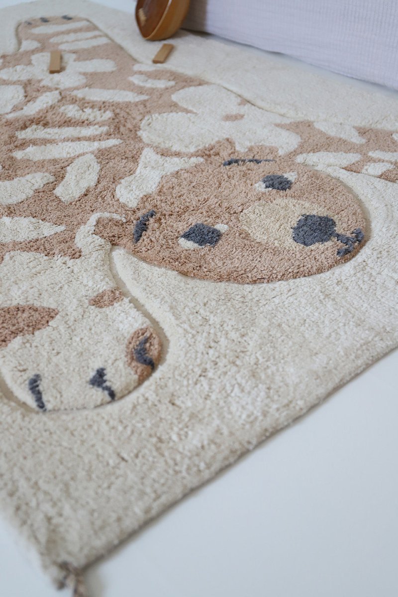 Alfombra Algodón Lavable Flower Bear - Nanetes