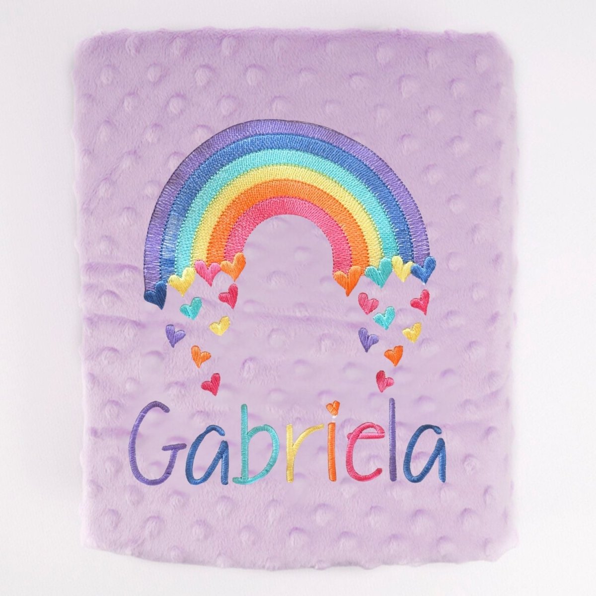 Manta Bebé arco iris Corazones Nanetes - Nanetes