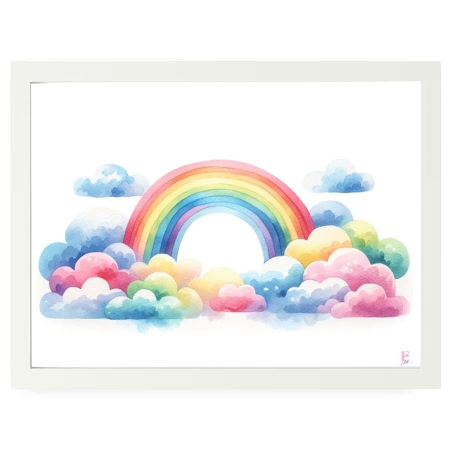 Cuadro Infantil Decorativo Arco Iris - Nanetes