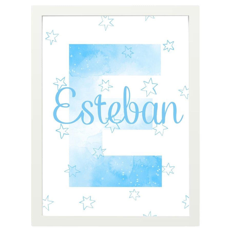 Cuadro Infantil Decorativo nombre estrellas - Nanetes