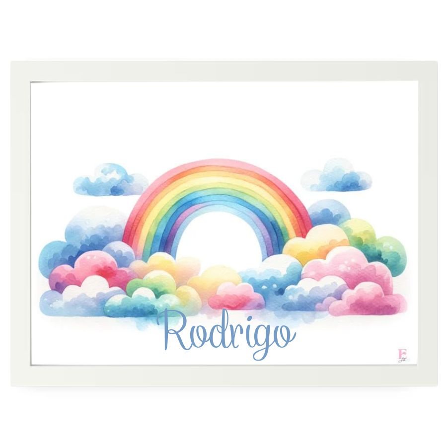 Cuadro Infantil Decorativo Arco Iris - Nanetes