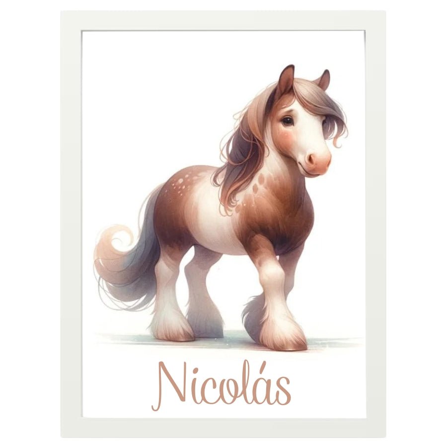 Cuadro Infantil Decorativo Caballo - Nanetes