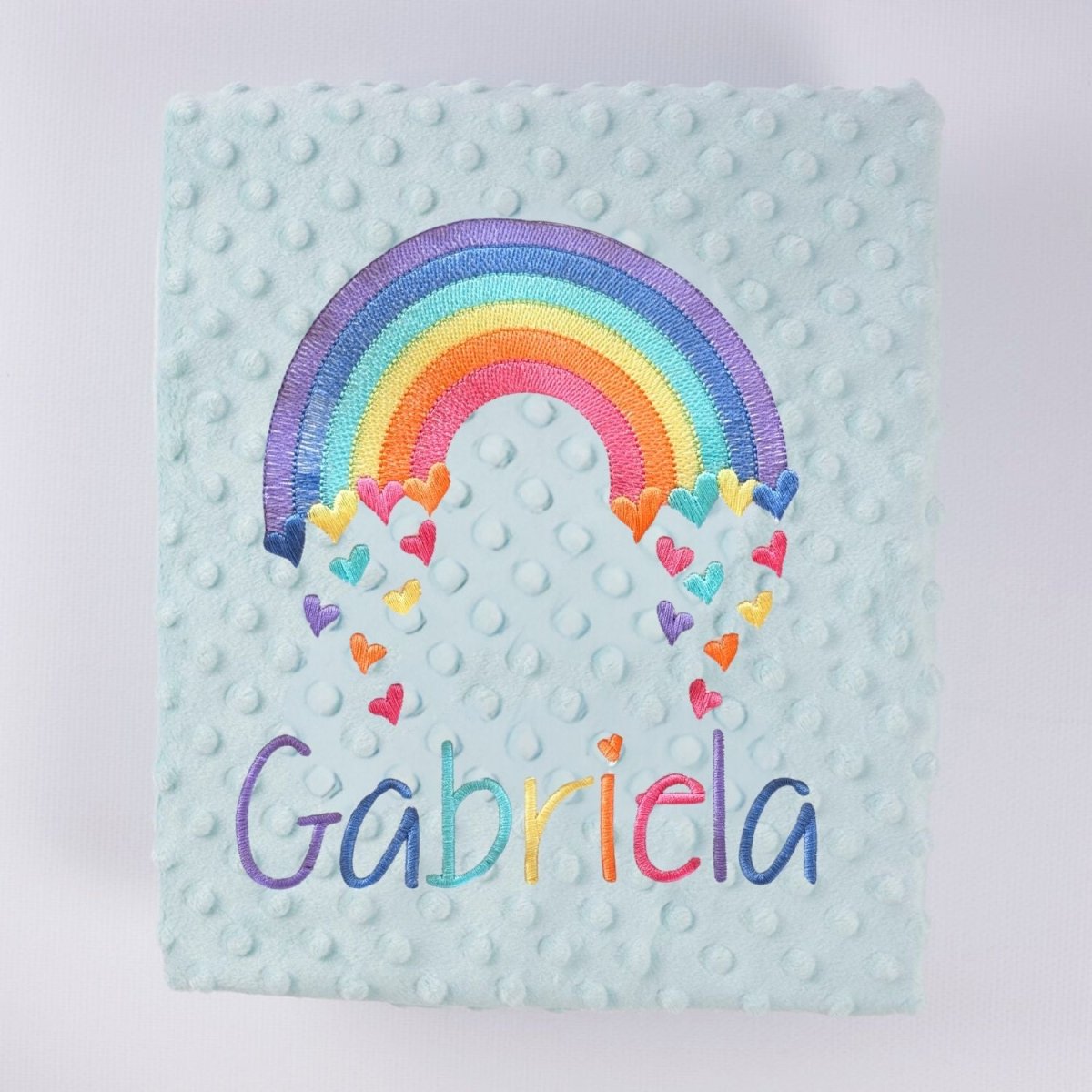 Manta Bebé arco iris Corazones Nanetes - Nanetes