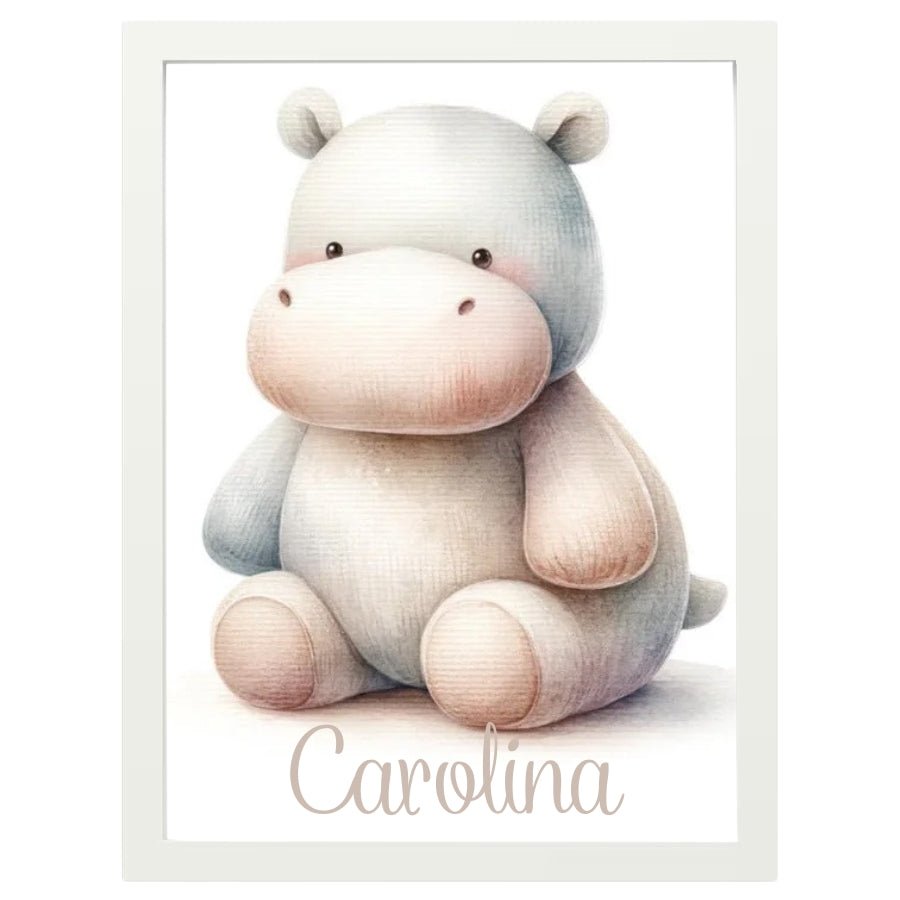 Cuadro Infantil Decorativo Hipopotamo - Nanetes
