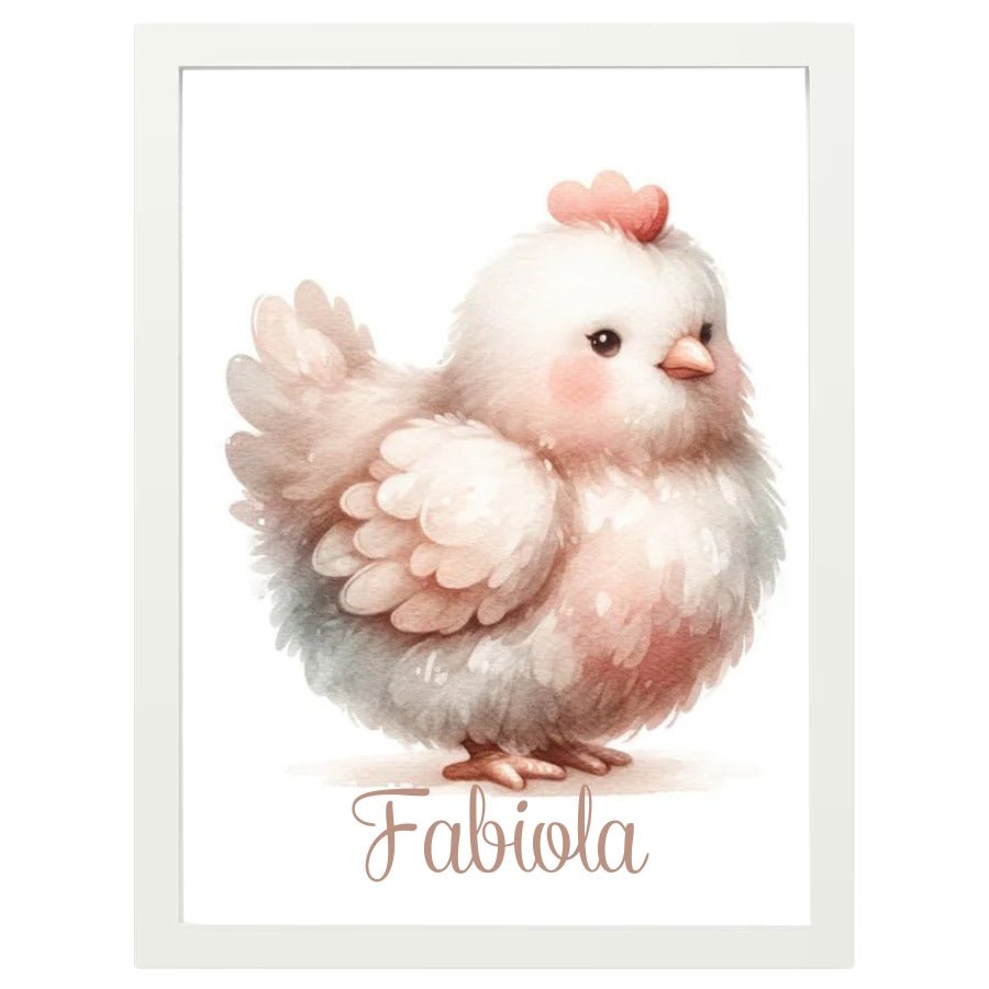 Cuadro Infantil Decorativo Gallinita - Nanetes