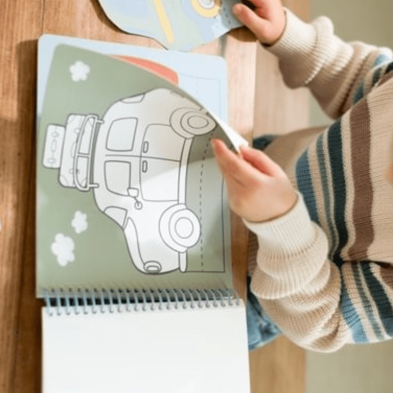 Libro Pinta y Recorta Vehiculos Little Duch - Nanetes