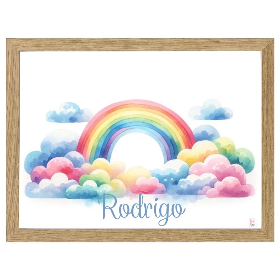 Cuadro Infantil Decorativo Arco Iris - Nanetes