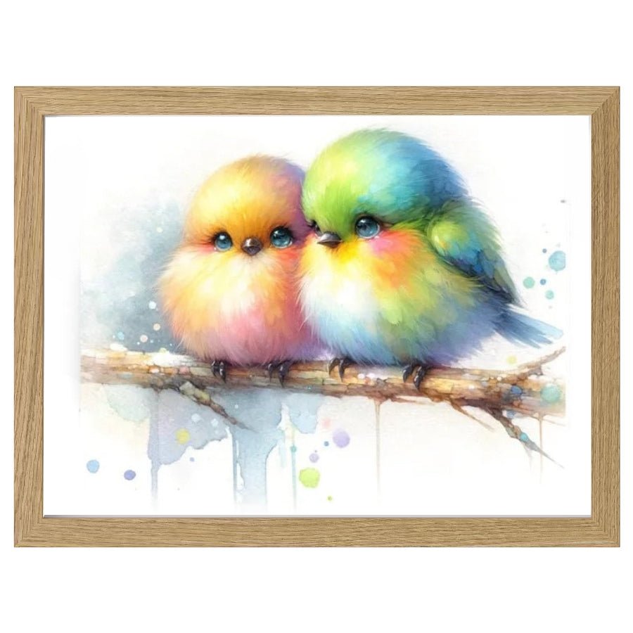 Cuadro Infantil Decorativo Pajaritos - Nanetes