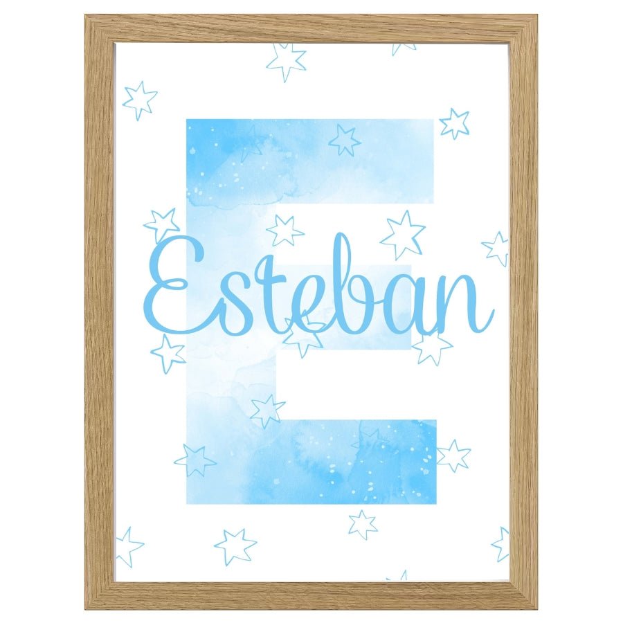 Cuadro Infantil Decorativo nombre estrellas - Nanetes