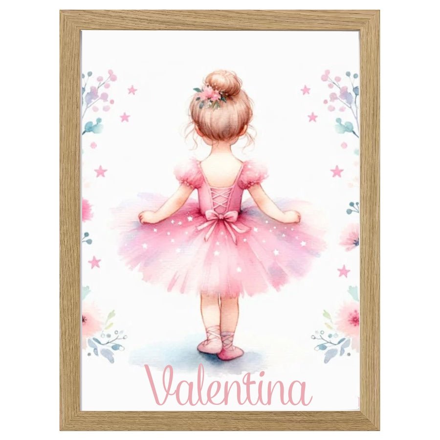 Cuadro Infantil Decorativo Bailarina - Nanetes