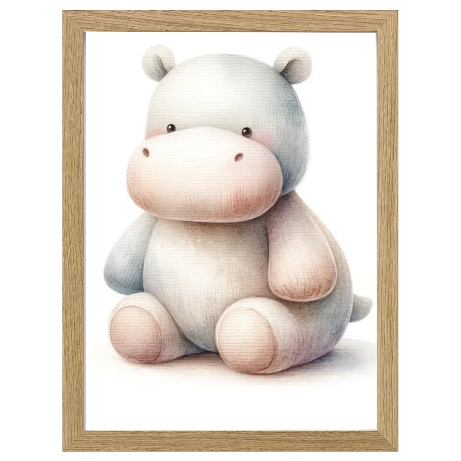 Cuadro Infantil Decorativo Hipopotamo - Nanetes