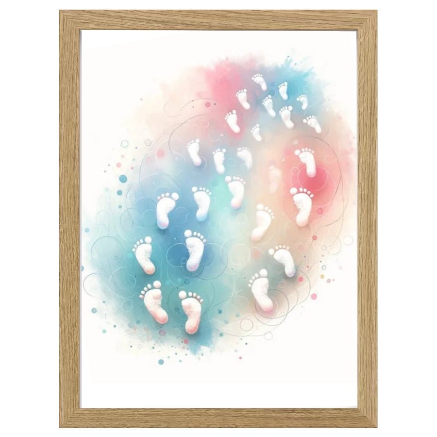 Cuadro Infantil Decorativo Piececitos - Nanetes