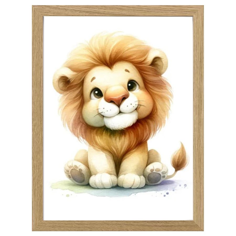 Cuadro Infantil Decorativo Leon - Nanetes