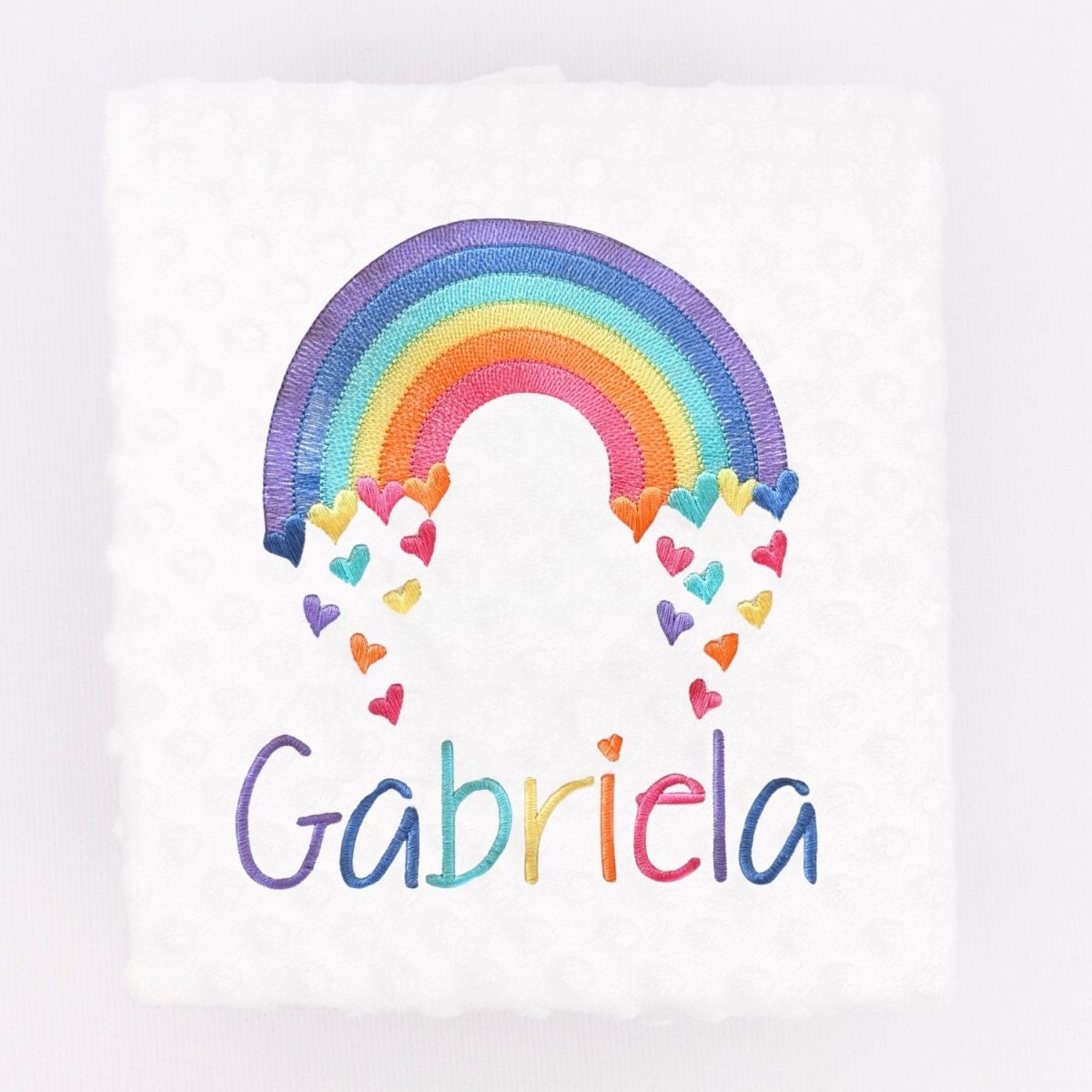 Manta Bebé arco iris Corazones Nanetes - Nanetes