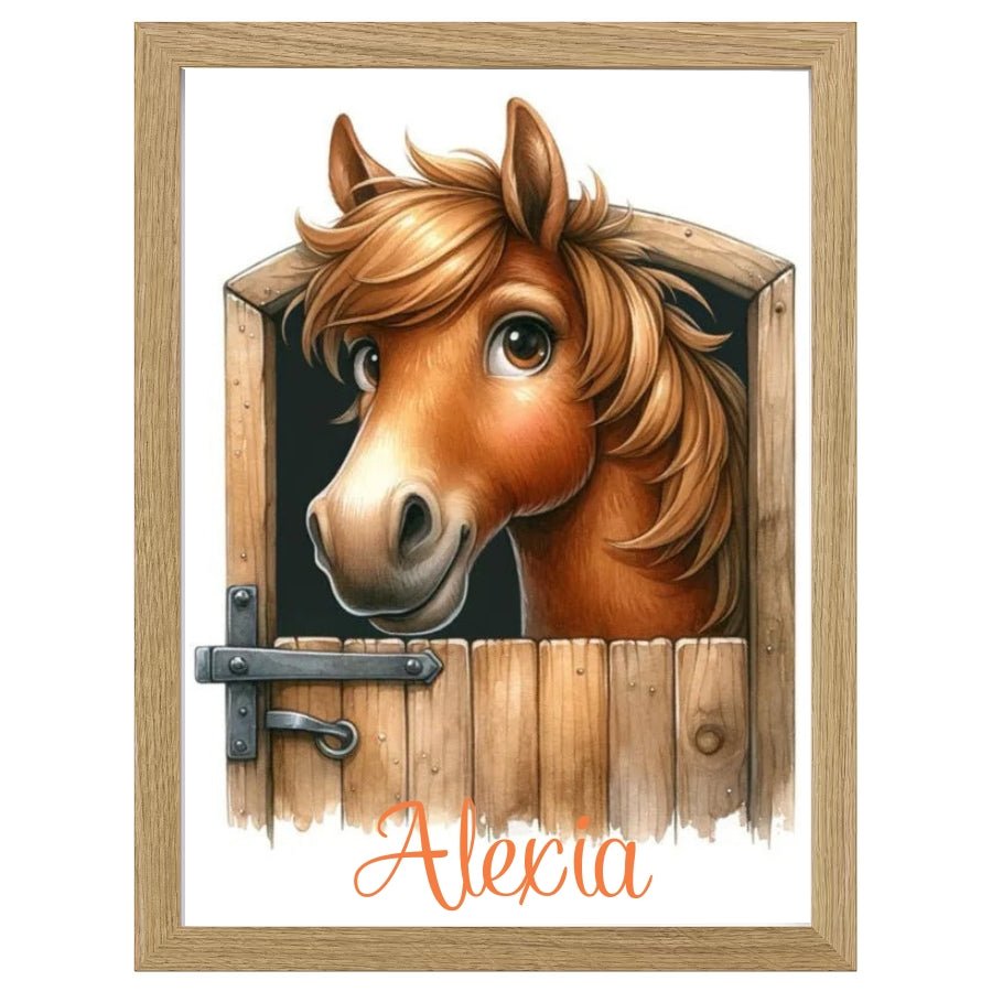 Cuadro Infantil Decorativo Caballo - Nanetes