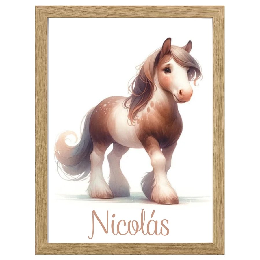 Cuadro Infantil Decorativo Caballo - Nanetes