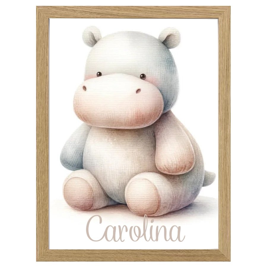 Cuadro Infantil Decorativo Hipopotamo - Nanetes