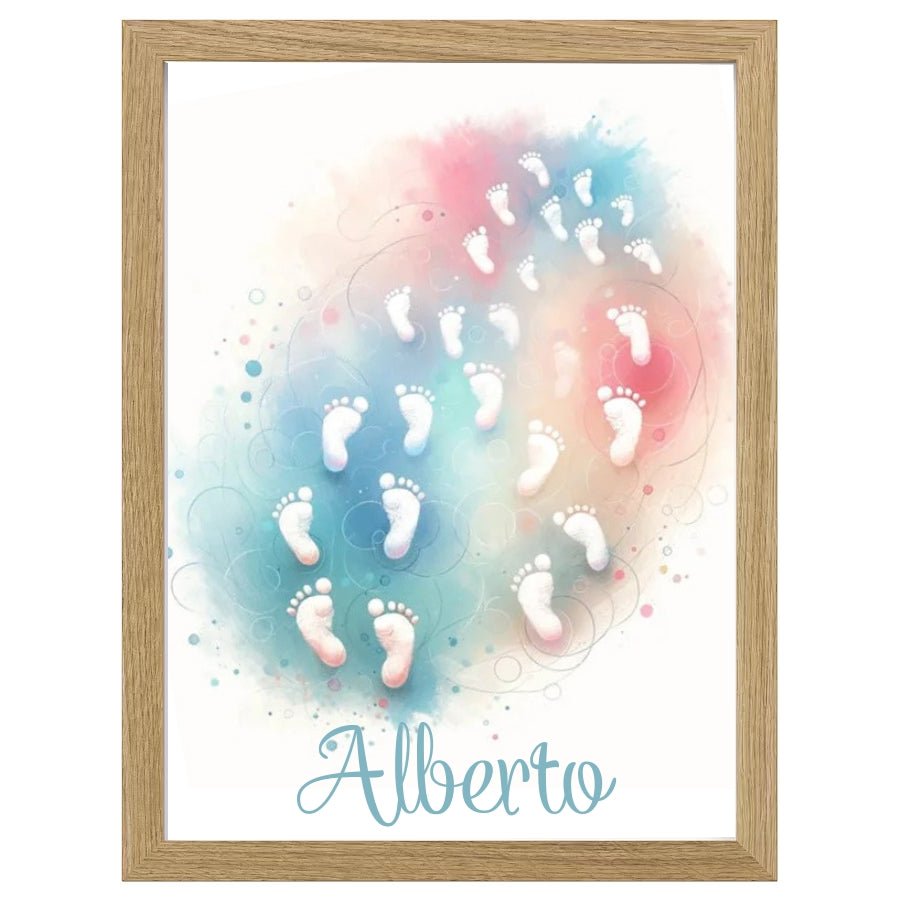 Cuadro Infantil Decorativo Piececitos - Nanetes