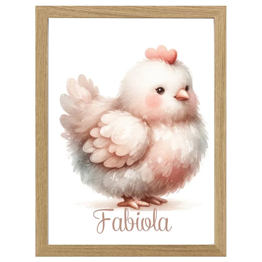 Cuadro Infantil Decorativo Gallinita - Nanetes