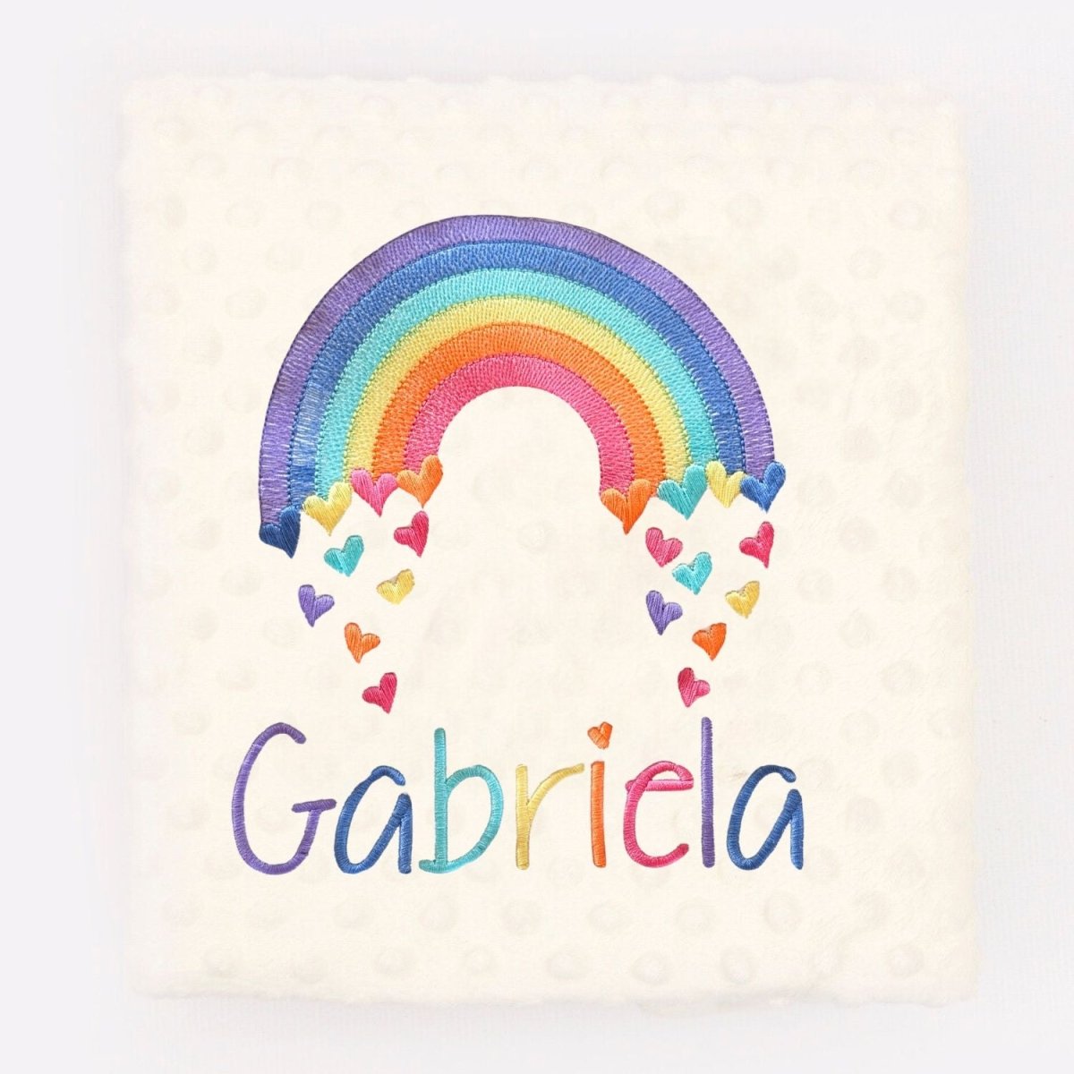Manta Bebé arco iris Corazones Nanetes - Nanetes