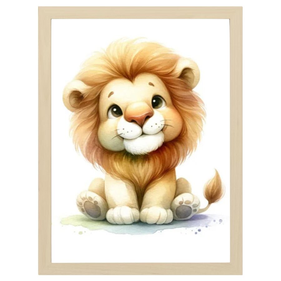 Cuadro Infantil Decorativo Leon - Nanetes