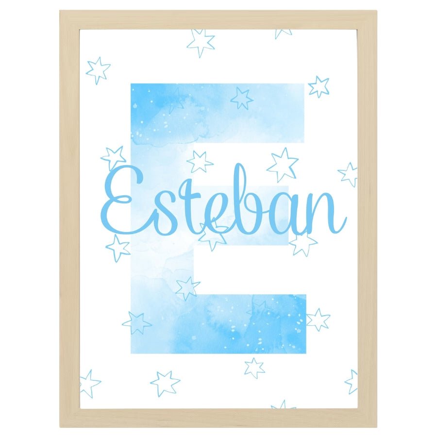 Cuadro Infantil Decorativo nombre estrellas - Nanetes