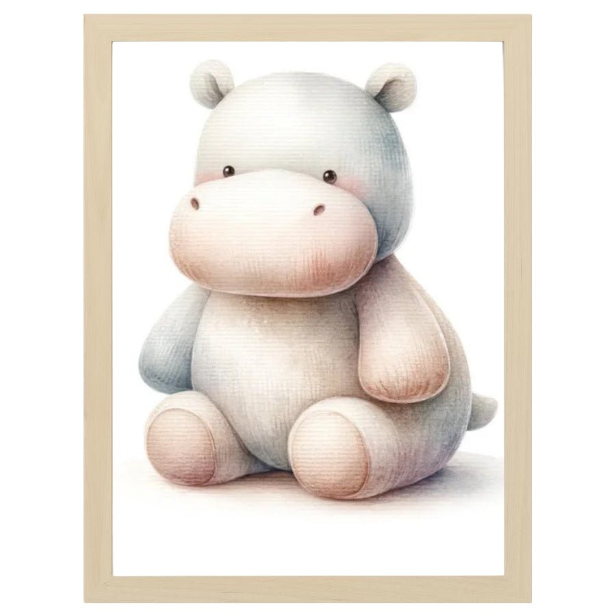 Cuadro Infantil Decorativo Hipopotamo - Nanetes