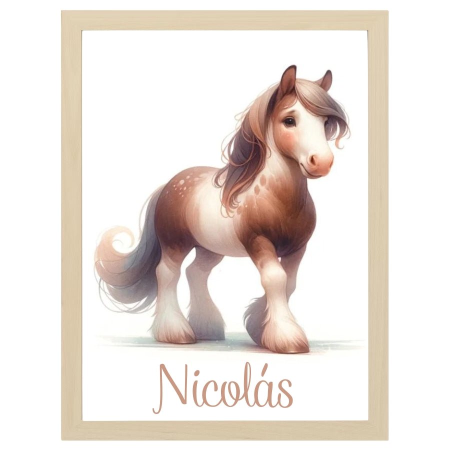 Cuadro Infantil Decorativo Caballo - Nanetes