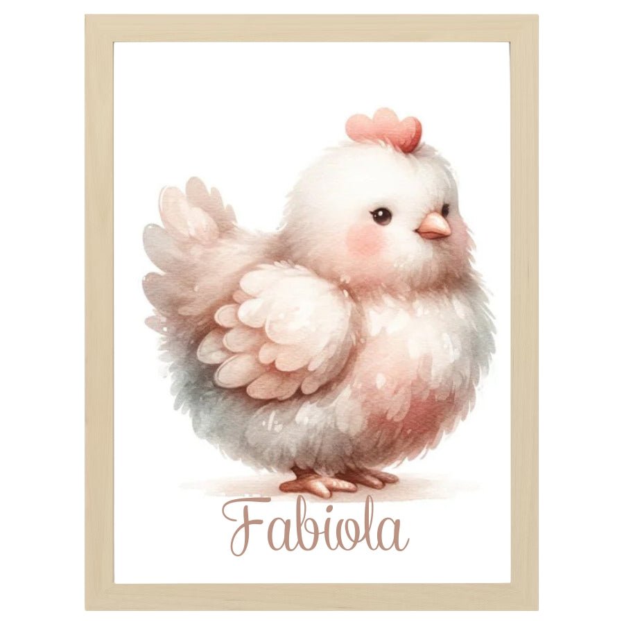 Cuadro Infantil Decorativo Gallinita - Nanetes