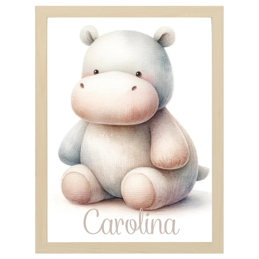 Cuadro Infantil Decorativo Hipopotamo - Nanetes