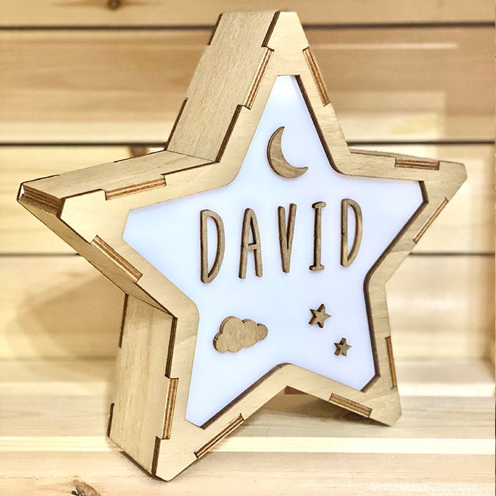 Lampara Infantil Personalizada Estrella - Nanetes