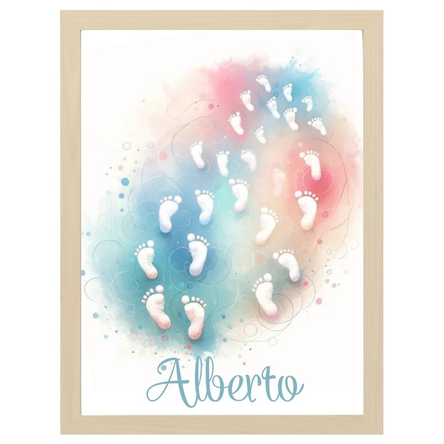 Cuadro Infantil Decorativo Piececitos - Nanetes