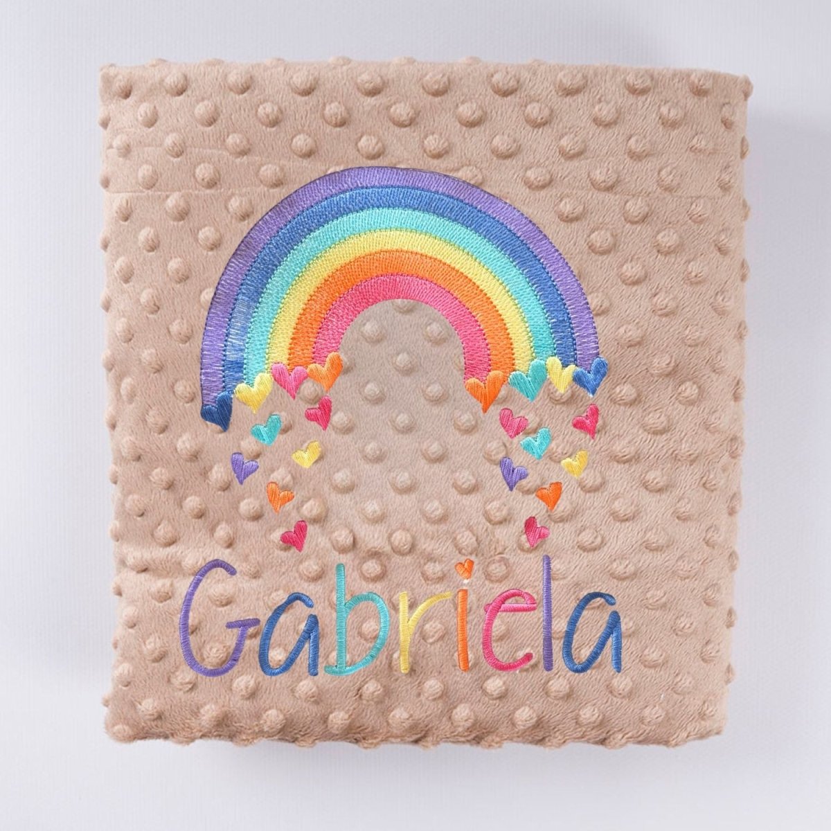 Manta Bebé arco iris Corazones Nanetes - Nanetes