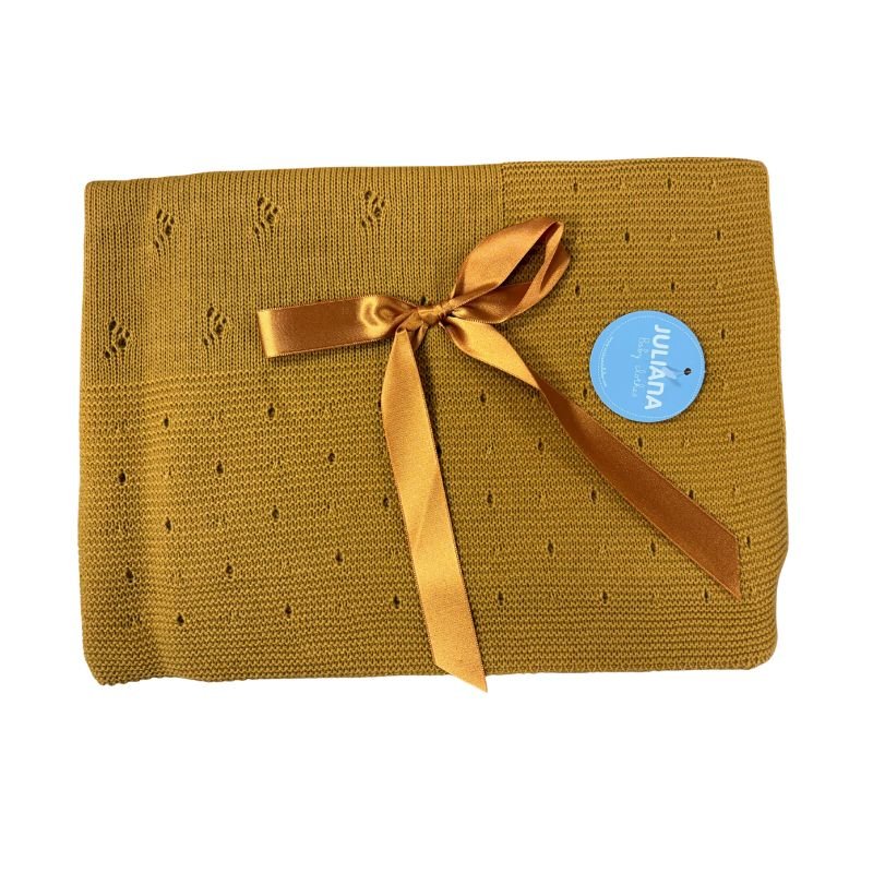 Toquilla Bebé Punto Mostaza - Nanetes